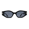Mod Womens Squared Geometric Cat Eye Sunglasses