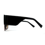 Oversize Futuristic Geometric Shield Sport Plastic Sunglasses