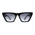 Womens Mod Flat Top Cat Eye Retro Fashion Sunglasses