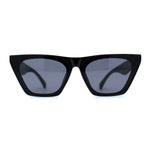 Womens Mod Flat Top Cat Eye Retro Fashion Sunglasses