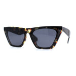 Womens Mod Flat Top Cat Eye Retro Fashion Sunglasses