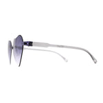 Girls Child Size Rimless Heart Shape Plastic Sunglasses