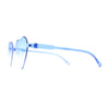 Girls Child Size Rimless Heart Shape Plastic Sunglasses