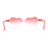 Girls Child Size Rimless Heart Shape Plastic Sunglasses