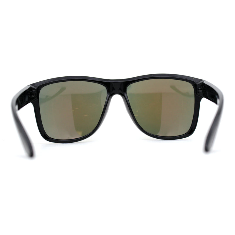 Mirror Lens Kush Mens Oversize Rectangular Sport Sunglasses