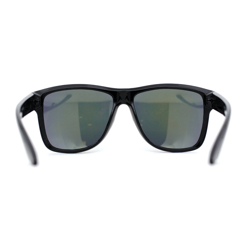 Mirror Lens Kush Mens Oversize Rectangular Sport Sunglasses