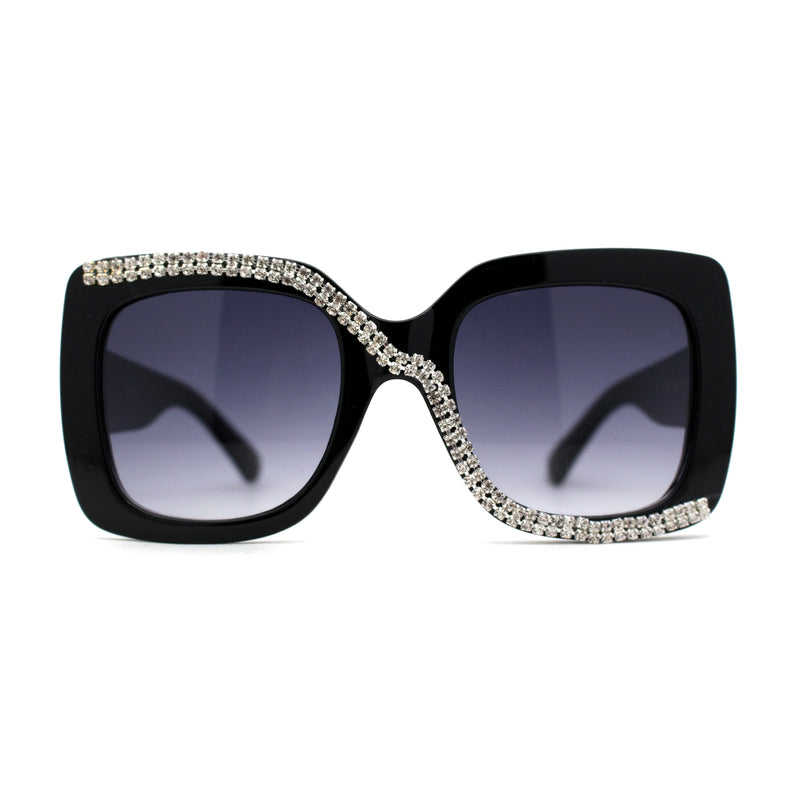 Womens Dripping Rhinestone Avant Garde Butterfly Sunglasses