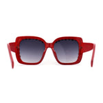 Women Heavy Large Rhinestone Rim Butterfly Sunglasses