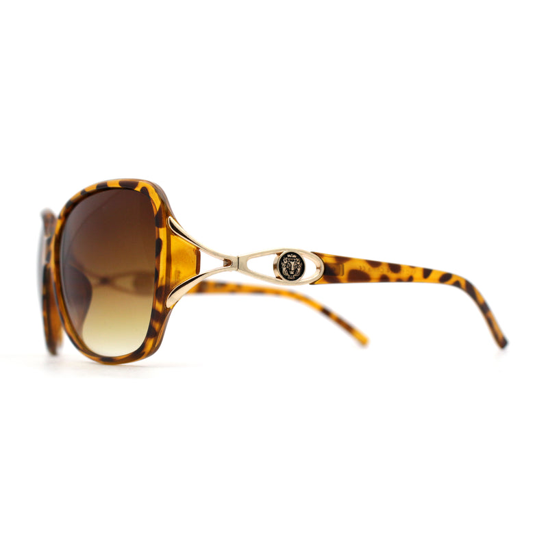 Women Lion Emblem Diva Butterfly Sunglasses