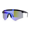 Futuristic Adjustable Arms Cyberpunk Monoblock Shield Sunglasses