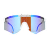 Futuristic Adjustable Arms Cyberpunk Monoblock Shield Sunglasses