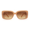 Womens Mod Rectangle Clout Plastic Sunglasses