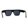 Oversize Thick Plastic Horn Rim Flat Top Sunglasses