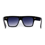 Oversize Thick Plastic Horn Rim Flat Top Sunglasses
