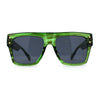 Oversize Thick Plastic Horn Rim Flat Top Sunglasses