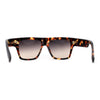 Oversize Thick Plastic Horn Rim Flat Top Sunglasses