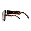 Oversize Thick Plastic Horn Rim Flat Top Sunglasses