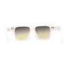 Oversize Thick Plastic Horn Rim Flat Top Sunglasses