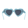 Womens Oversize Thick Heart Shape Funky Retro Sunglasses