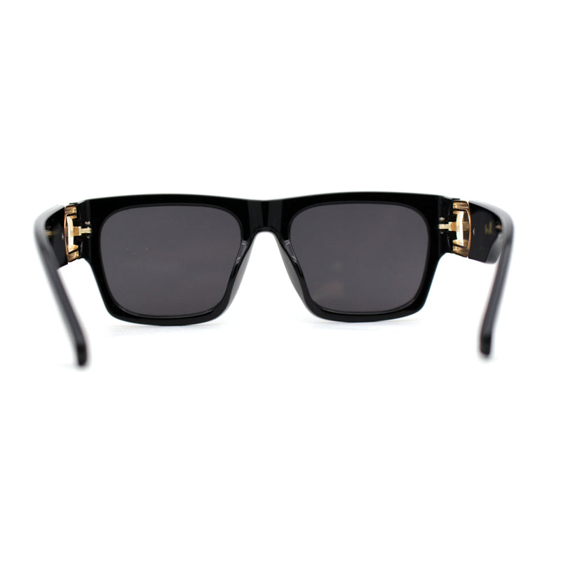 Womens Lion Emblem Thick Horn Rim Luxury Fashion Sunglasses