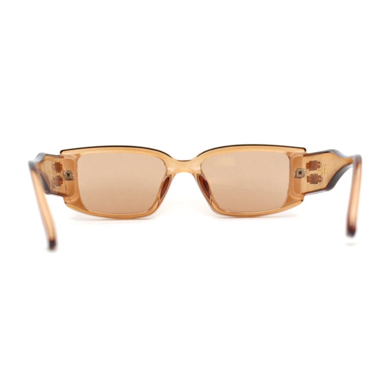 Womens Art Deco Mod Rectangular Sunglasses