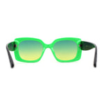 Classic 90s Designer Womens Mod Thick Plastic Butterfly Sunglasses