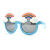 Girls Child Size Rainbow Cloud Round Thick Plastic Sunglasses