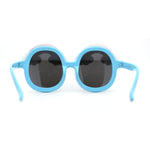 Girls Child Size Rainbow Cloud Round Thick Plastic Sunglasses