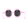 Girls Child Size Rainbow Cloud Round Thick Plastic Sunglasses