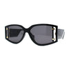 Womens Square Plastic Rectangular Retro Mod Sunglasses