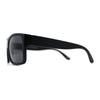 Mens 90s Classic Flat Top All Black Gangster Shade Sunglasses