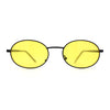Pimp Pop Color Lens Round Oval Metal Rim Sunglasses