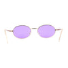 Pimp Pop Color Lens Round Oval Metal Rim Sunglasses