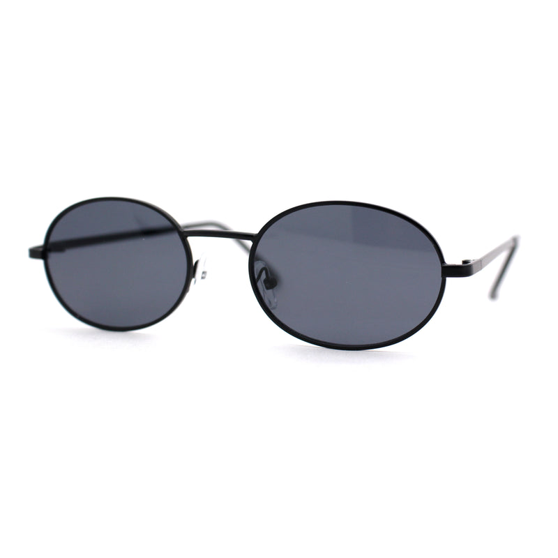 1990s Dad Shade Round Oval Metal Rim Sunglasses