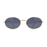 1990s Dad Shade Round Oval Metal Rim Sunglasses