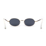 1990s Dad Shade Round Oval Metal Rim Sunglasses