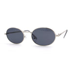 1990s Dad Shade Round Oval Metal Rim Sunglasses