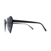 Girls Child Size Beveled Lens Heart Rimless Sunglasses