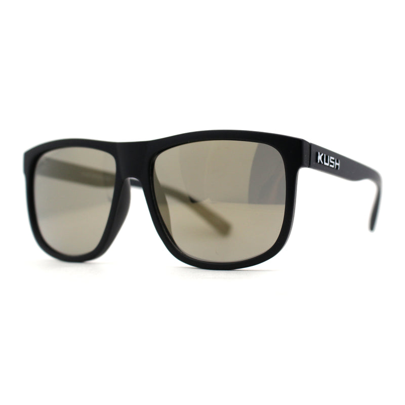 Mens Kush Classic Matte Black Frame Sport Horn Rim Sunglasses