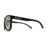 Mens Kush Classic Matte Black Frame Sport Horn Rim Sunglasses