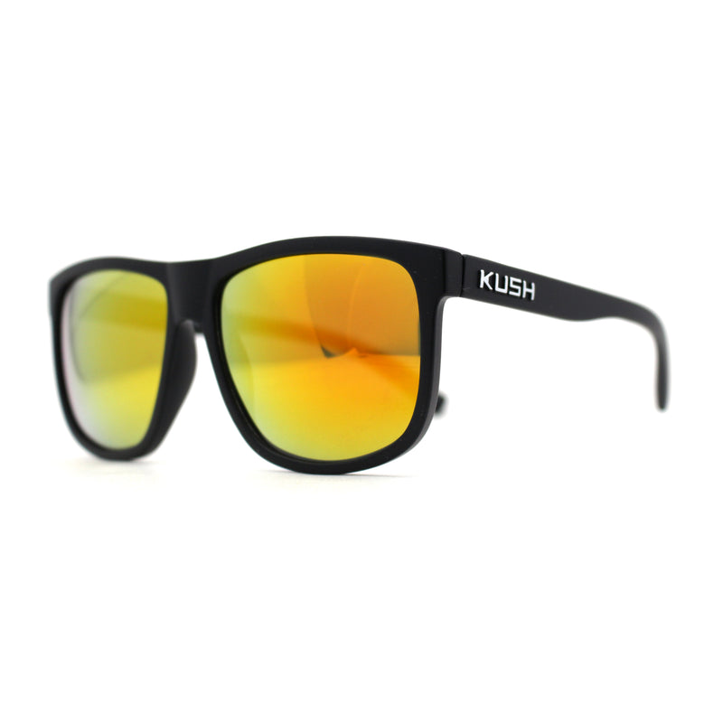 Mens Kush Classic Matte Black Frame Sport Horn Rim Sunglasses