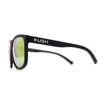 Mens Kush Classic Matte Black Frame Sport Horn Rim Sunglasses