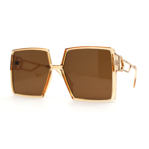 Womens Squared Thin Plastic Butterfly 90s Fashion Sunglasses