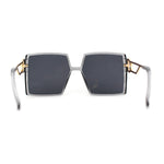 Womens Squared Thin Plastic Butterfly 90s Fashion Sunglasses