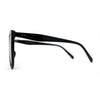 Womens Geeky Round High Temple Horn Rim Sunglasses