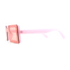 Womens Mod Mono Block Lens Narrow Rectangle Sunglasses