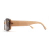 Womens Mod Exposed Lens Edge Oval Narrow Sunglasses