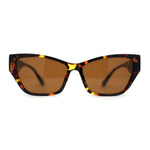 Womens Mod Squared Cat Eye Sunglasses
