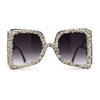 Chunky Nugget Dripping Glit Luxe Butterfly Bolt Arm Sunglasses