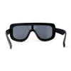 Large Rhinestone Show Sign Racer Shield Oversize Sunglasses